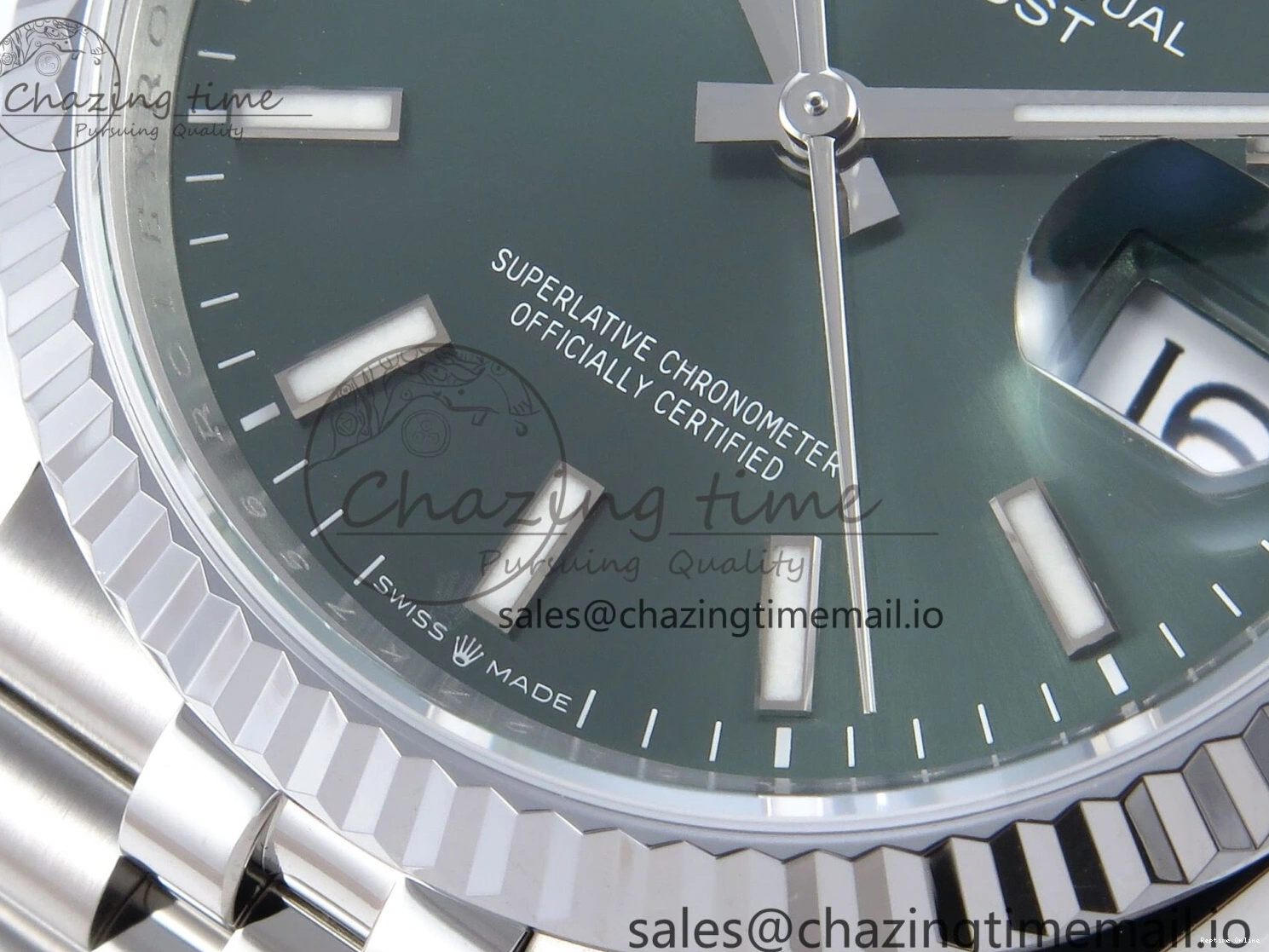 0503 DateJust 36 126234 QF+ 1:1 Best Edition 904L Steel Green Stick Dial on SS Jubilee Bracelet VR Soft 925